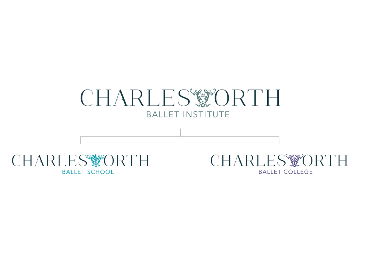 Charlesworth Ballet Branding Charlesworth Ballet Graphic Design for Charlesworth ballet logo