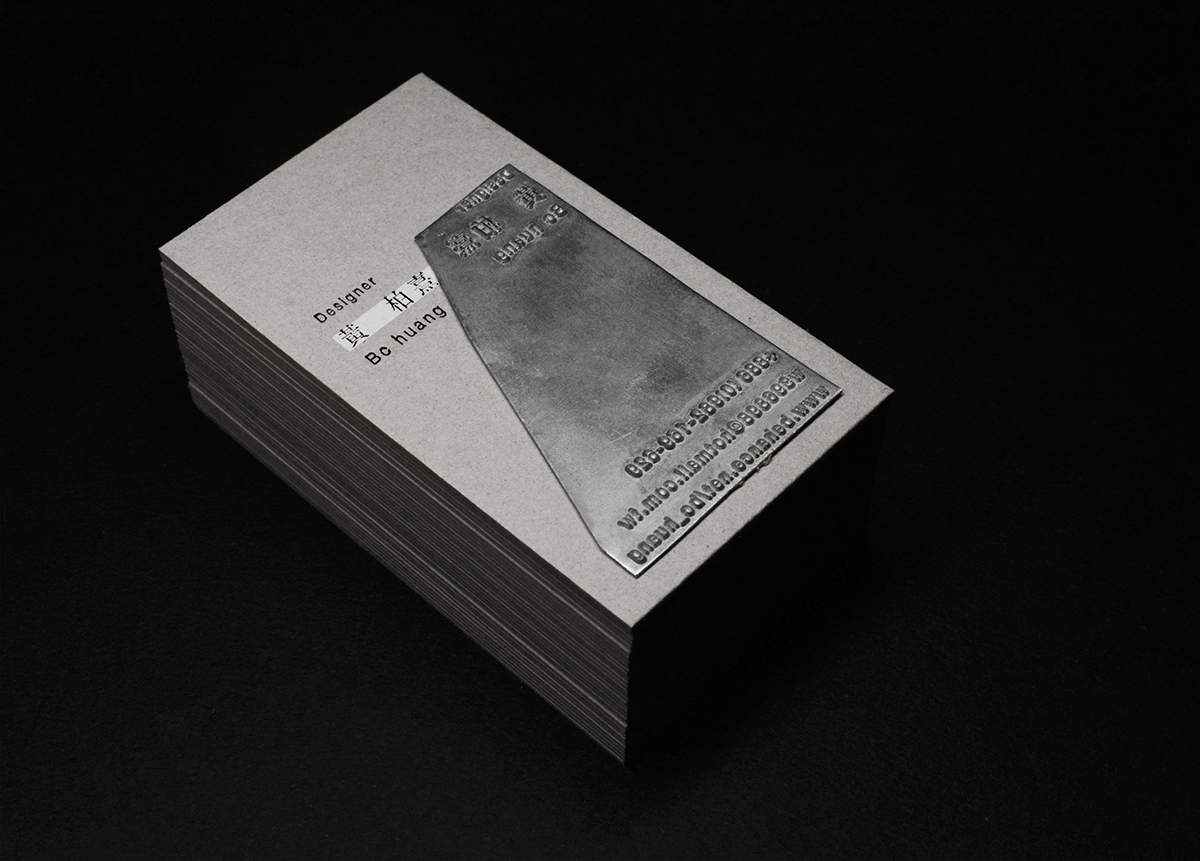 名刺 business card cement Product Photography