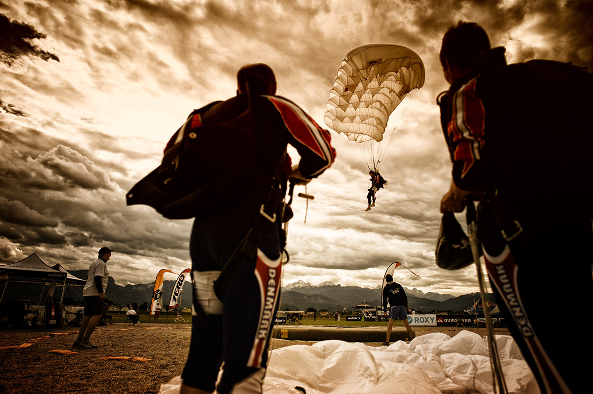 slovenia  parachute  worldcup  sports  extreme sports Leica photo