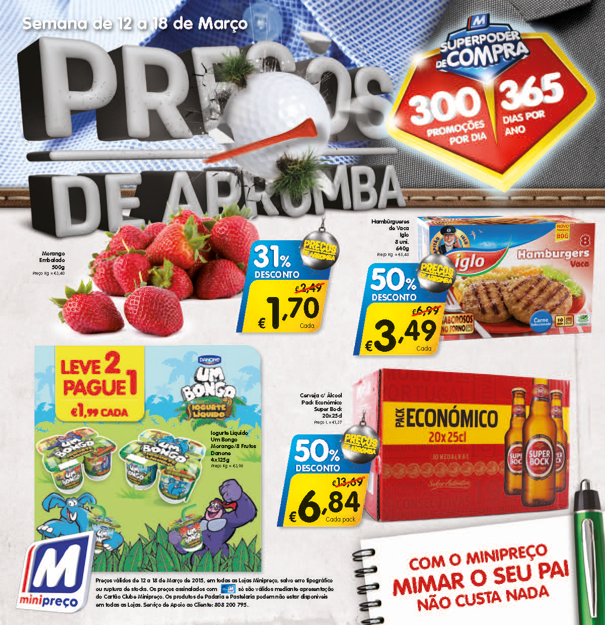 minipreço Supermarket supermercado folheto Headline Portugal retalho mercearia
