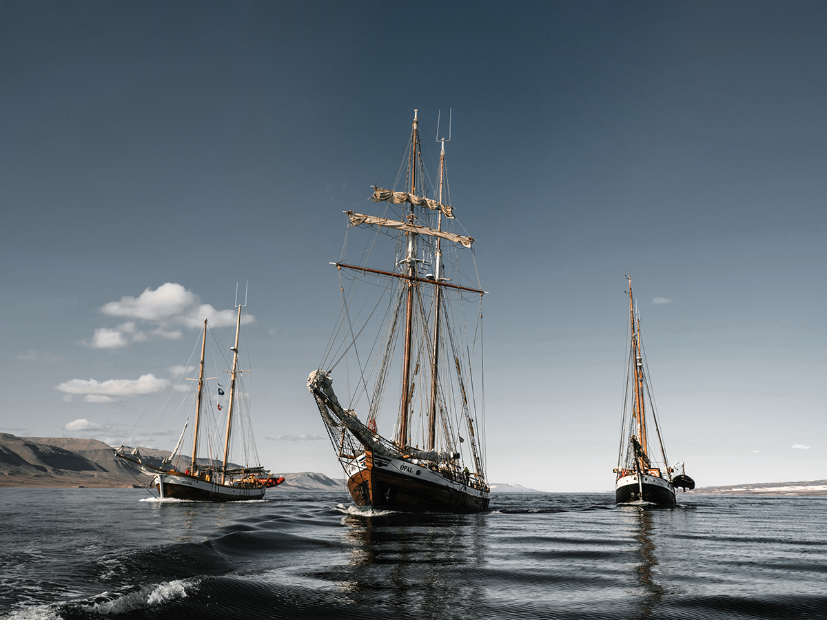 Greenland sailboat sailing vintage yacht expedition northern iceland adventure research