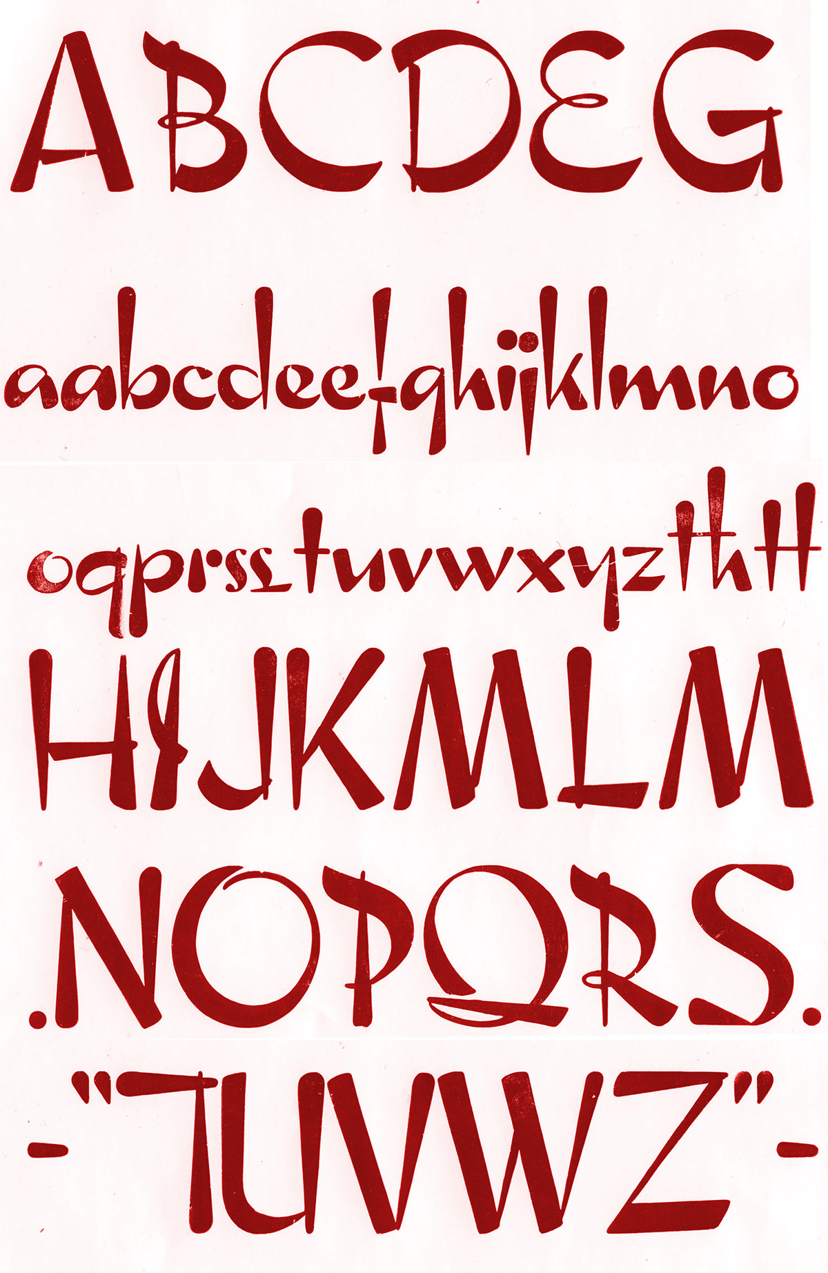fonts type type design letterpress wood type Hamilton