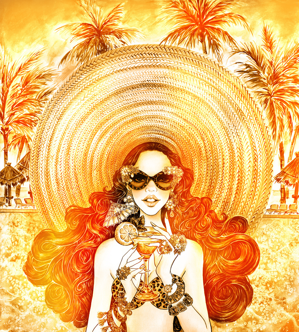 sunnygu California Los Angeles sunshine Sunglasses sunnies lifestyle lifestyle illustration fashion illustration