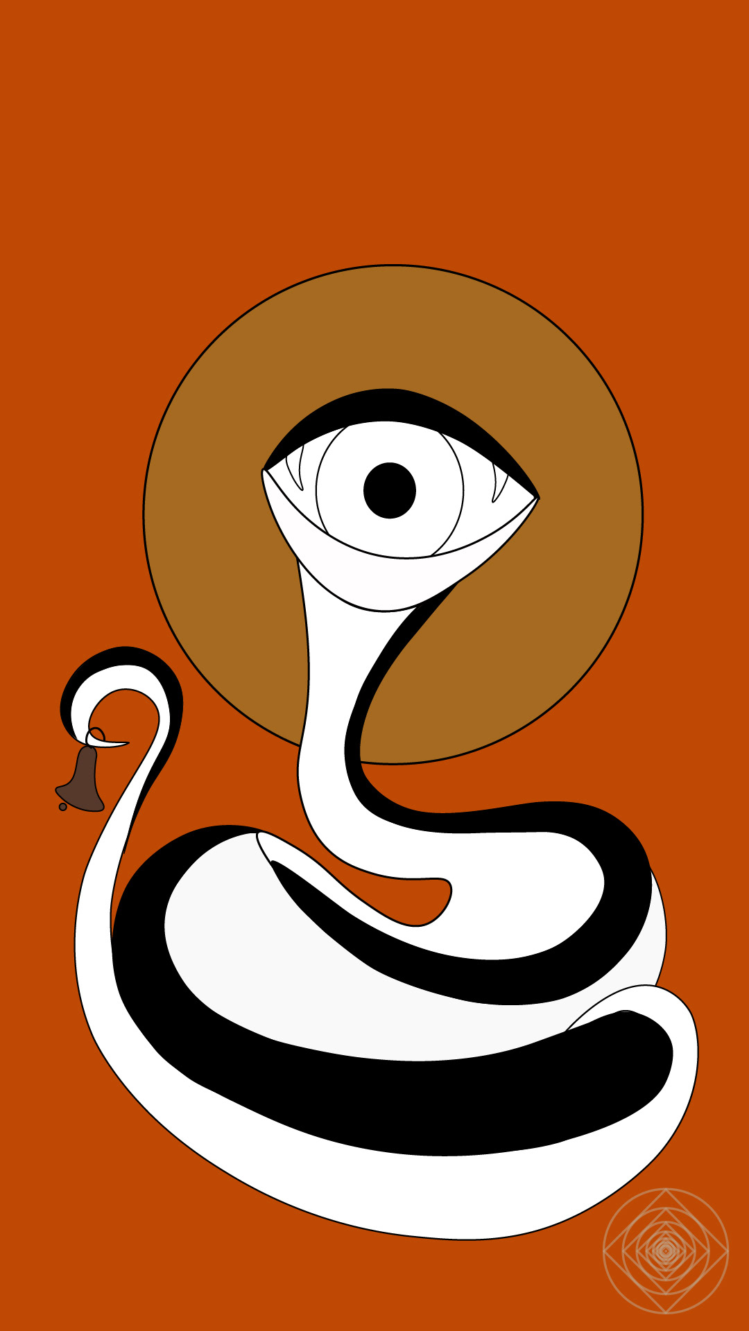 creature eye Illustrator self snake awareness bell cobra kabbalah meditation