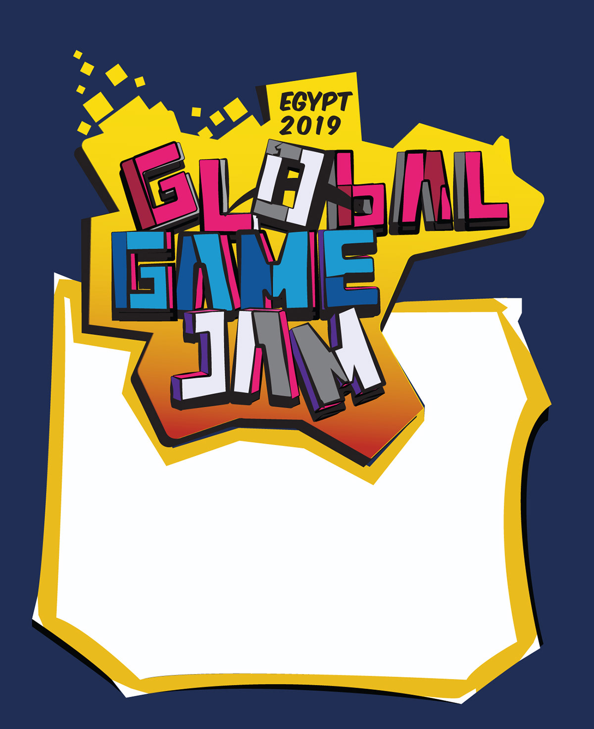 global game jam ggj19 GGJ egypt poster banner ILLUSTRATION  unity vector graphic design 