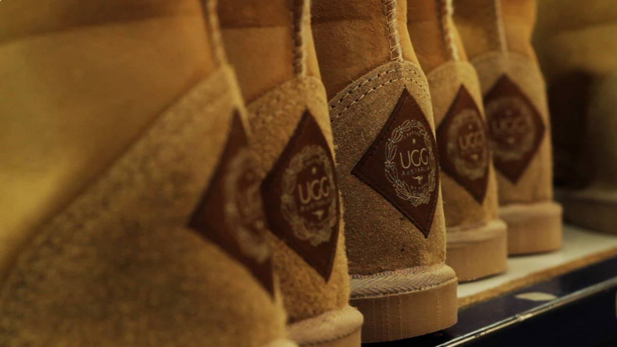 UGG Boots video Australia industry sheep Ugg factory