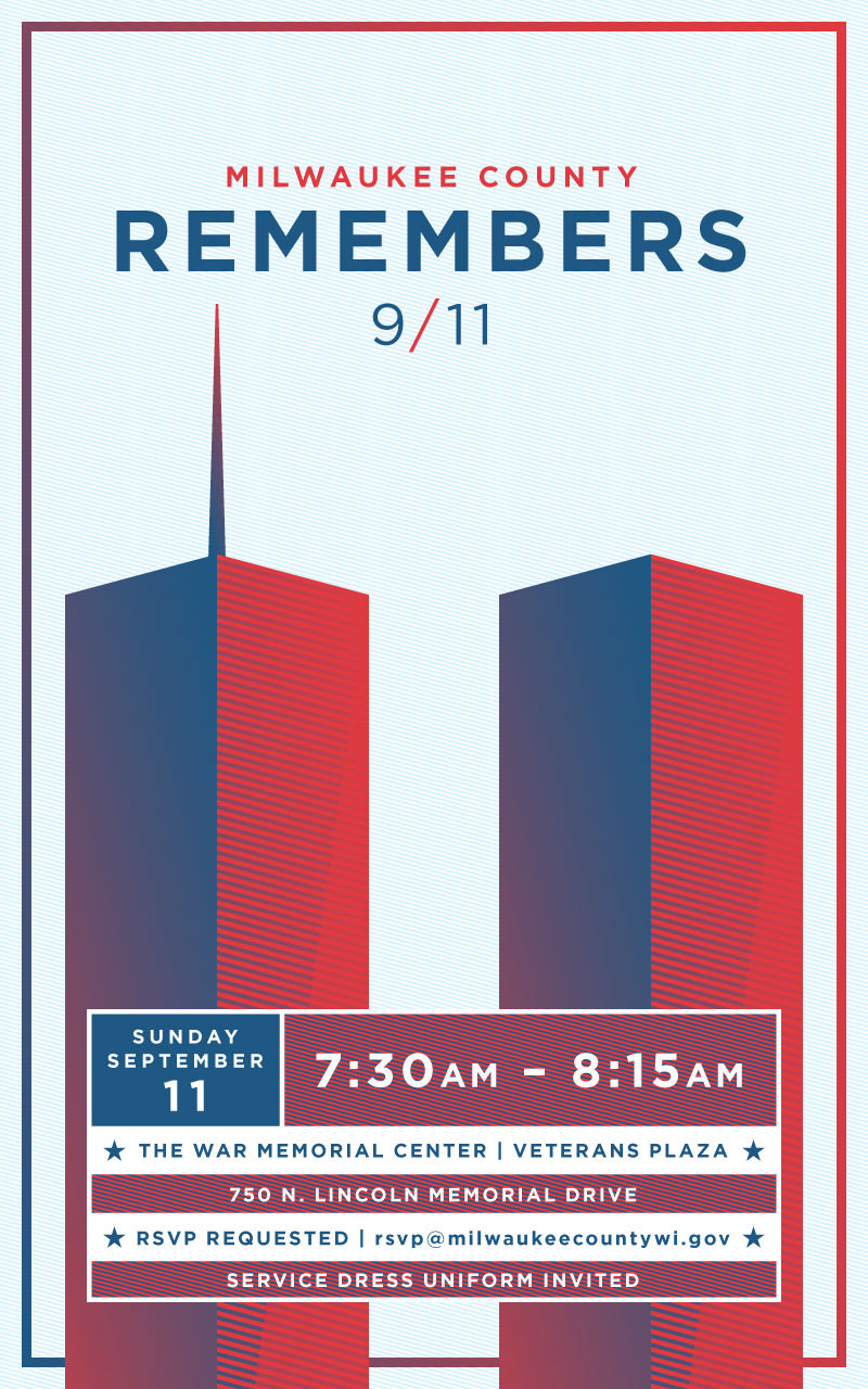 9/11 Milwaukee america usa history invite poster