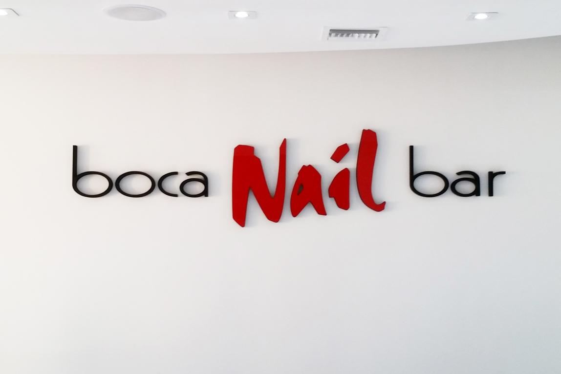 Signage Web logo indoor signage outdoor signage manicure nails salon