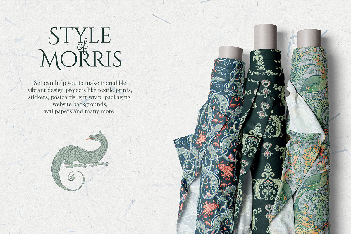 art nouveau arts and crafts fabric pattern pattern design  Surface Pattern textile textile design  vintage william morris