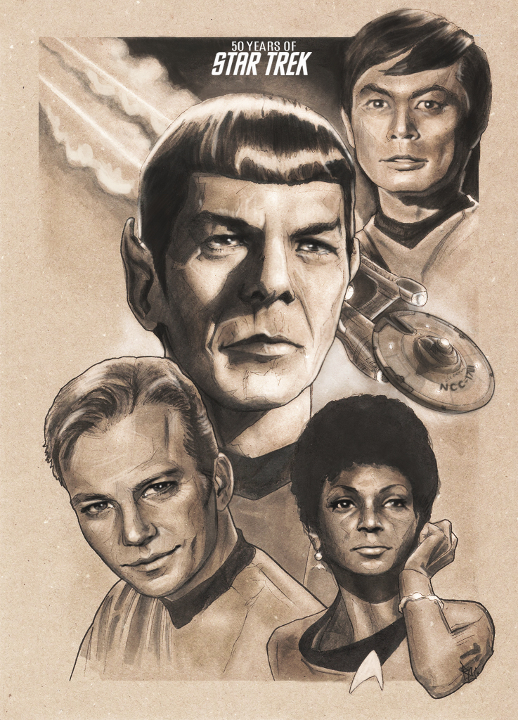 Star Trek Fan Art fanart poster movie sketch Drawing  tribute portrait
