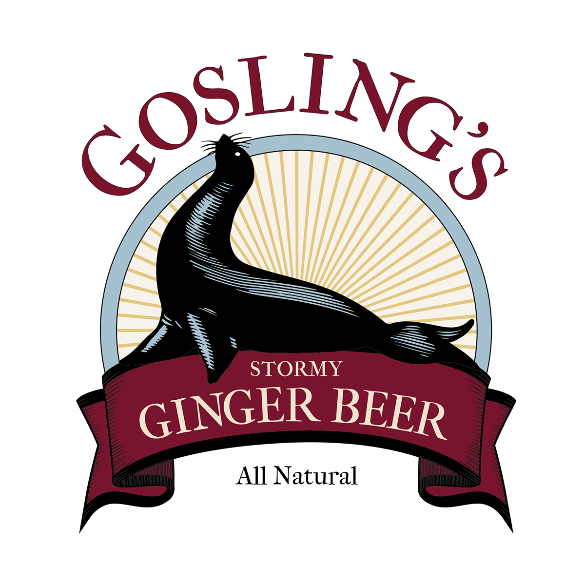 gosling's gingerbeer fourpack redesign package design 