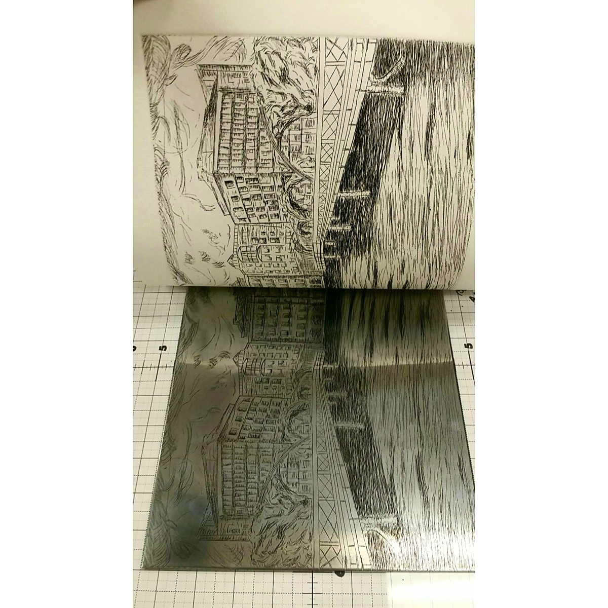 print Printmaker printmaking etching intaglio drawings art