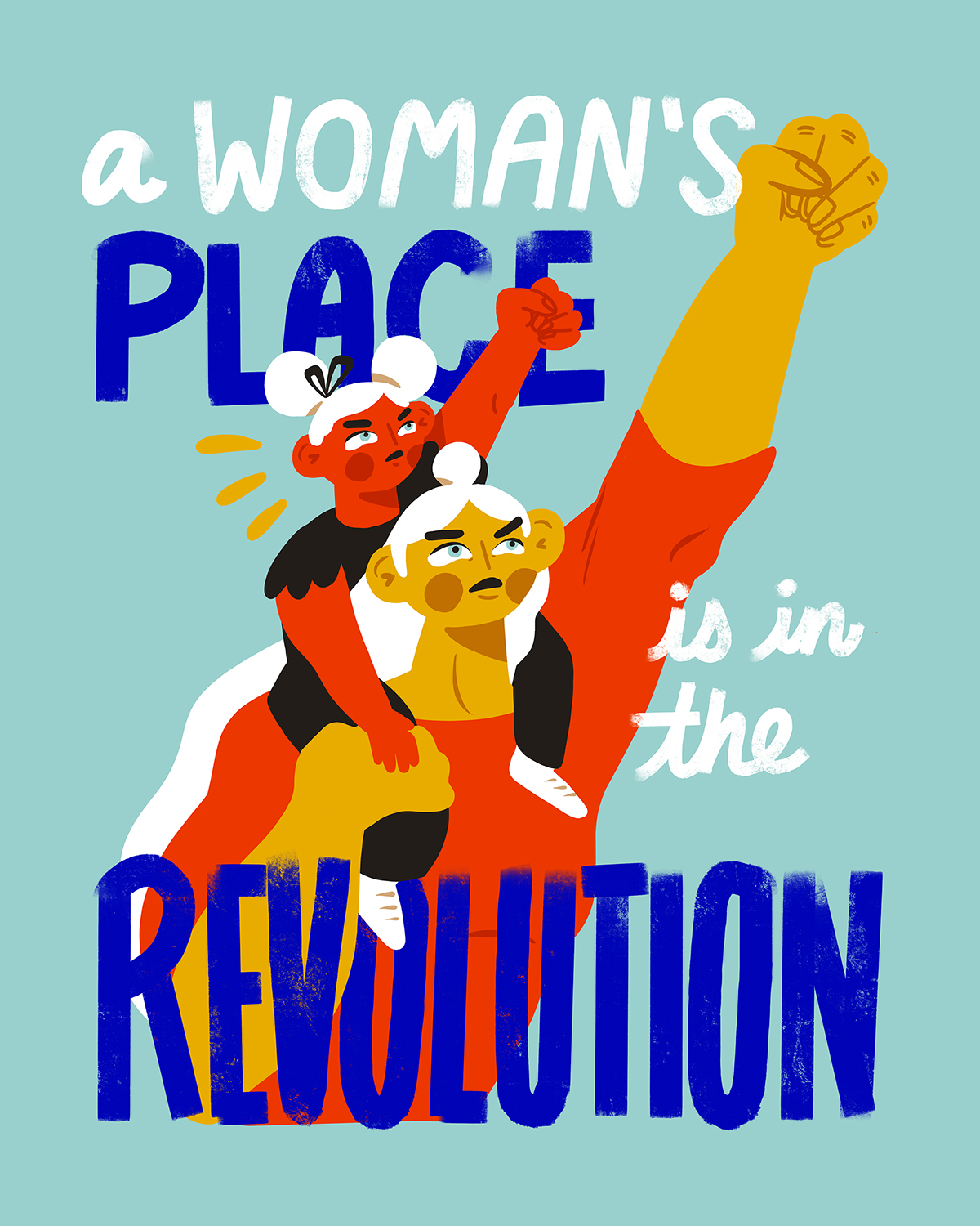 poster design art ILLUSTRATION  women feminism
