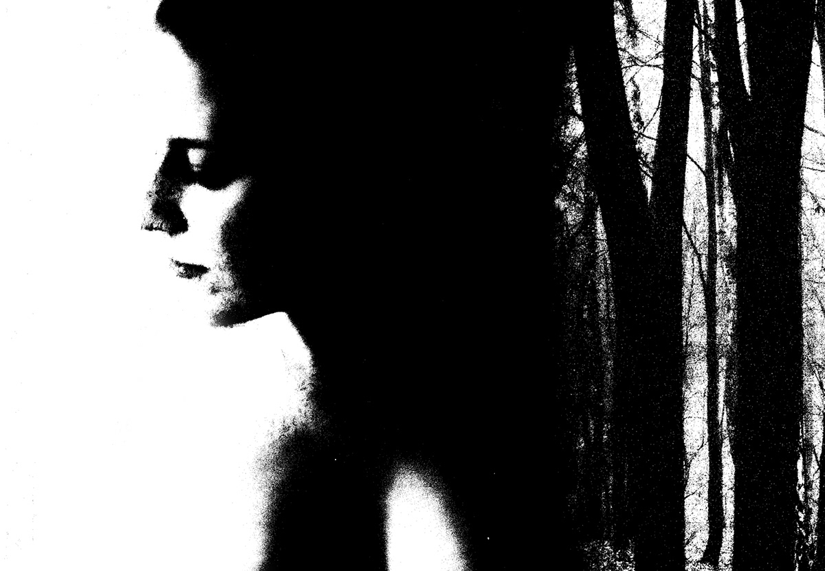 black and white self-portrait krakow
