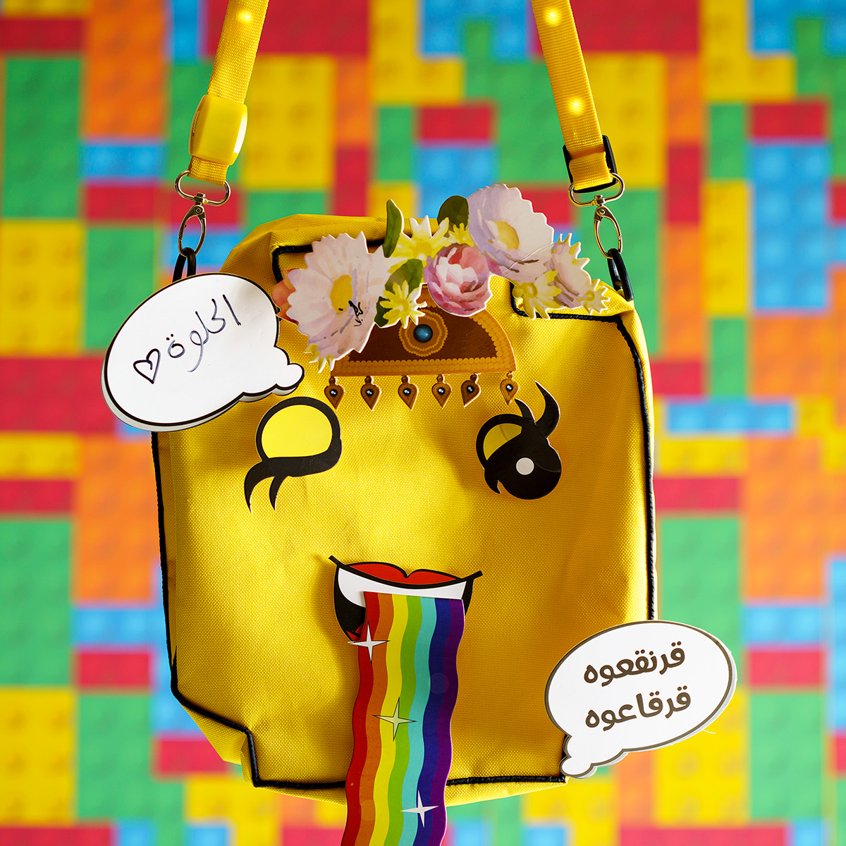 kids bags Arab Qatar LEGO Fun pins creative girls boys
