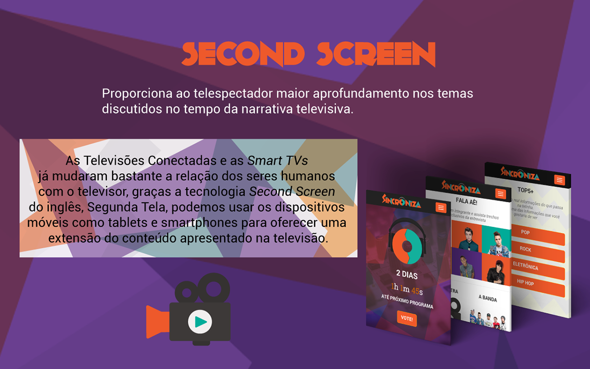 Project app mobile TVDi second screen music video
