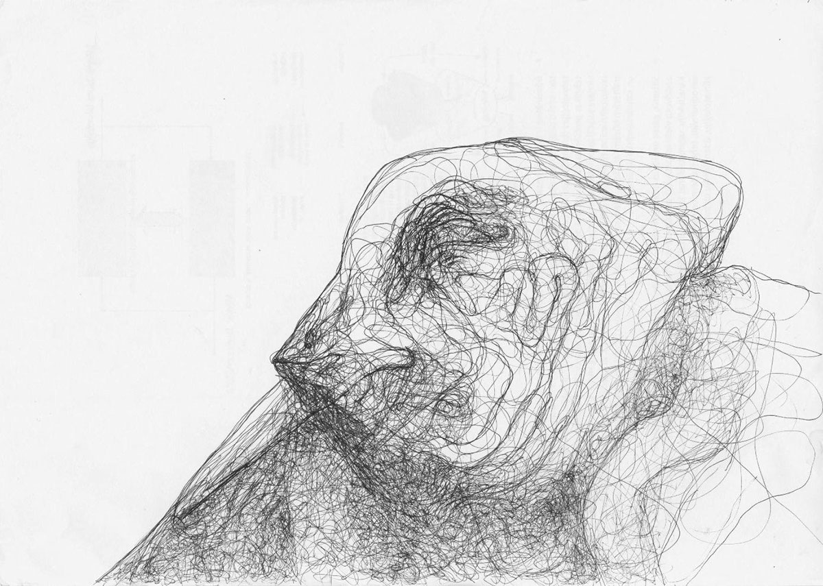 horror dark art pen portraits Human Condition emotion depression anxiety fear Demons macabre Shadow Self  Carl Jung psychology visionary art