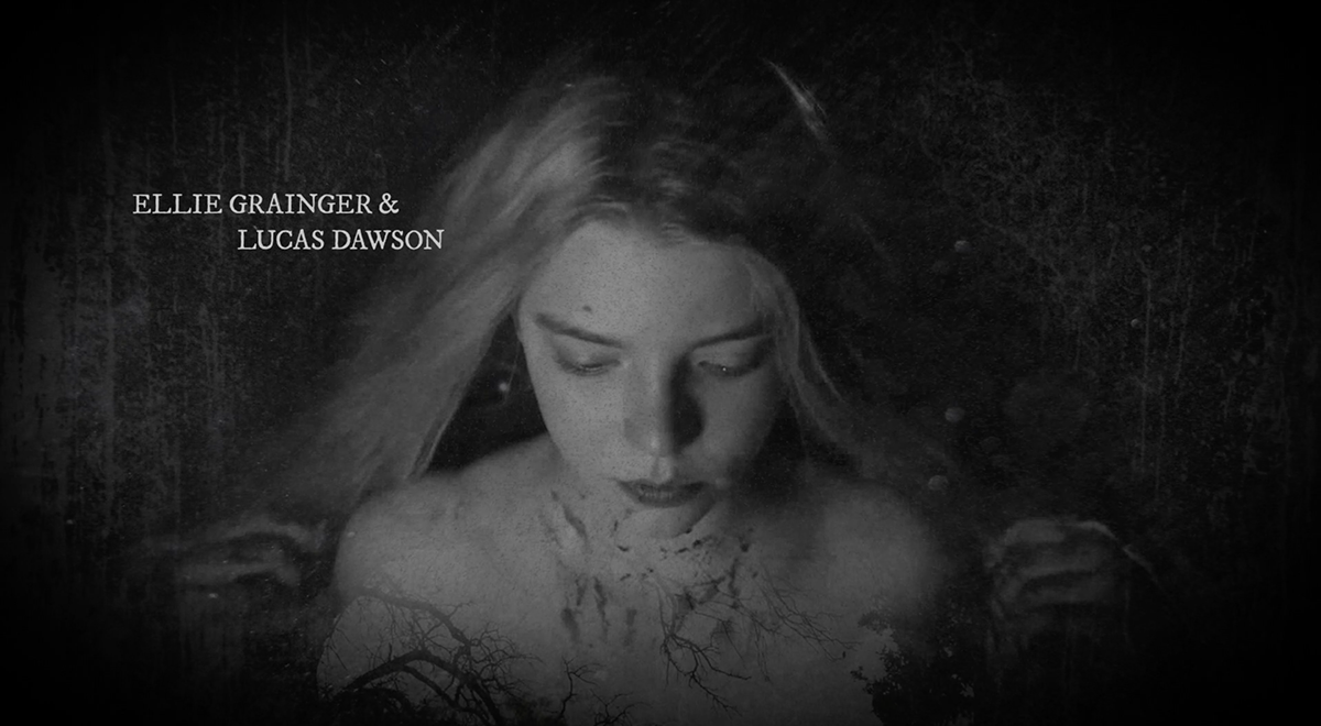 The Witch title sequence motion graphics  The vvitch movie tittle sequence dark Black Phillip witch title sequence animation 