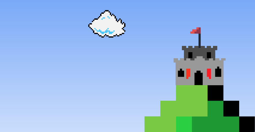 mario pixel pixeltrip plane Castle game Games Gaming Sidescrolling Website horizontal Pacman Pixel art