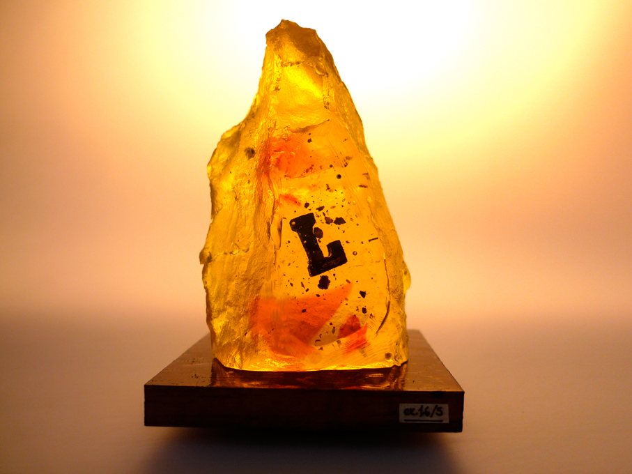 evolution of type 3D Type Experimental Typography Amber andreas scheiger polyester glass casting resin Anatomy of Type letters letter design conceptual typography letter sculpting amber inclusion