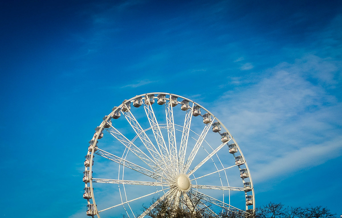 fairground Ferris Wheel London hyde park