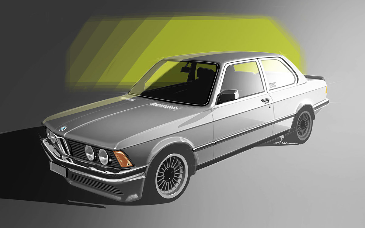 BMW Classic M1 BMWM1 bmw6series bmw635csi BMWm6 bmwcars CarRendering photoshop photoshoprendering CarDrawing carsketching sketching