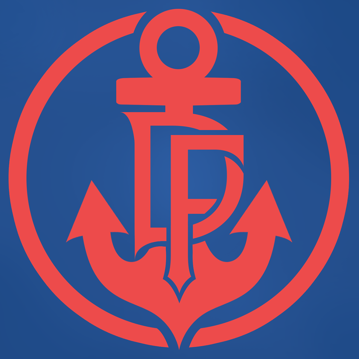 anchor monogram design Ocean pattern