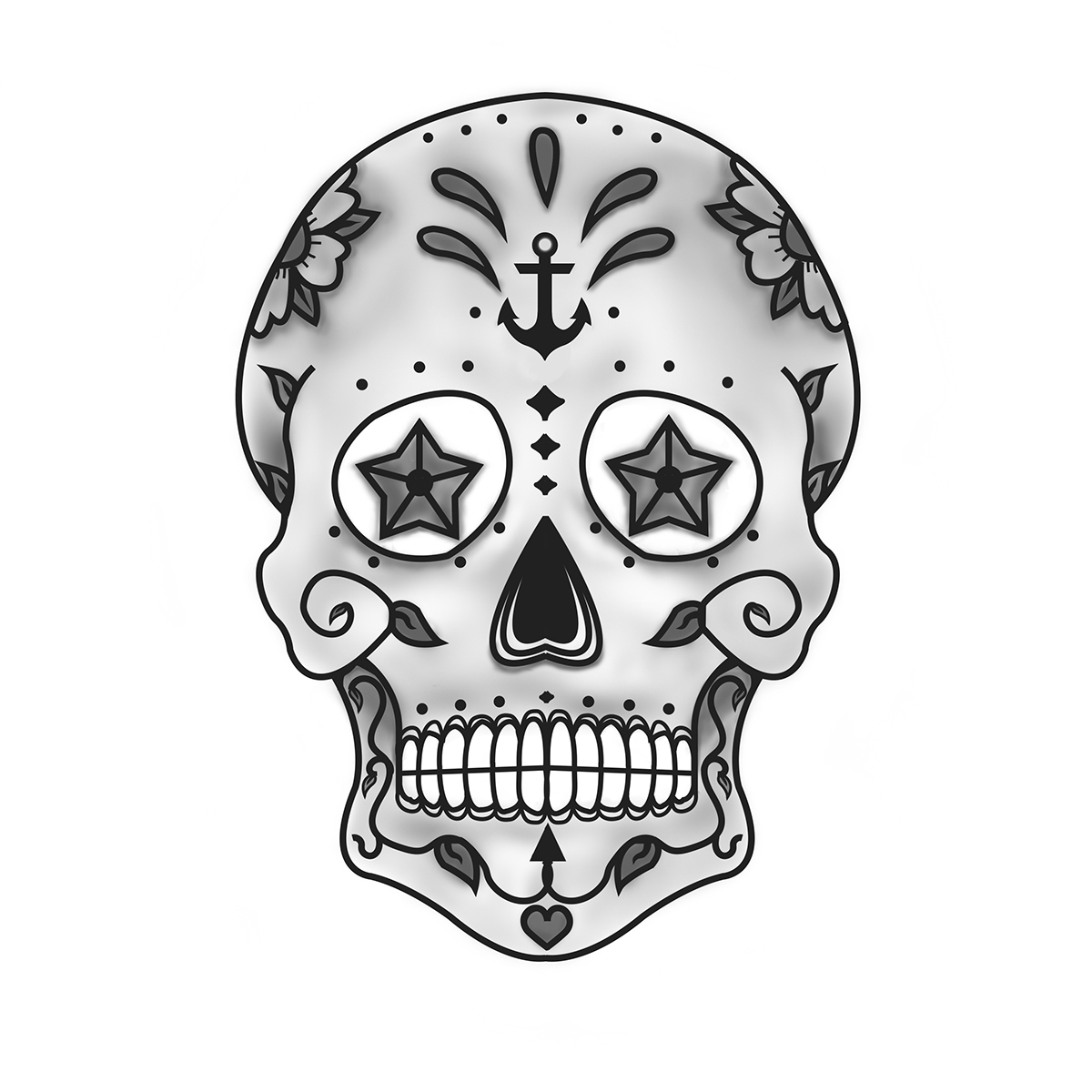 tattoo design sugar skull