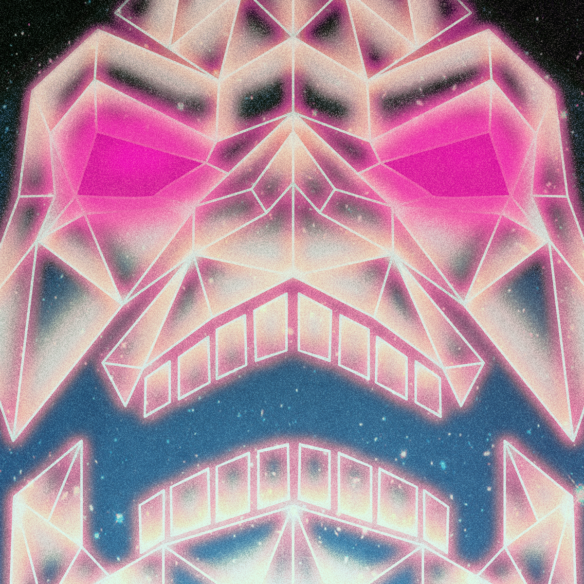80s Retro futuristic he-man masters of the universe rad neon chrome wireframe landscape skeletor sci-fi eighties