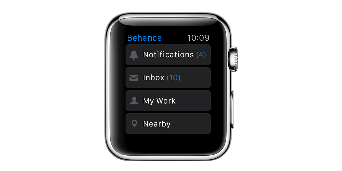 Adobe Portfolio ios ux UI apple watch apple watch Behance app app design