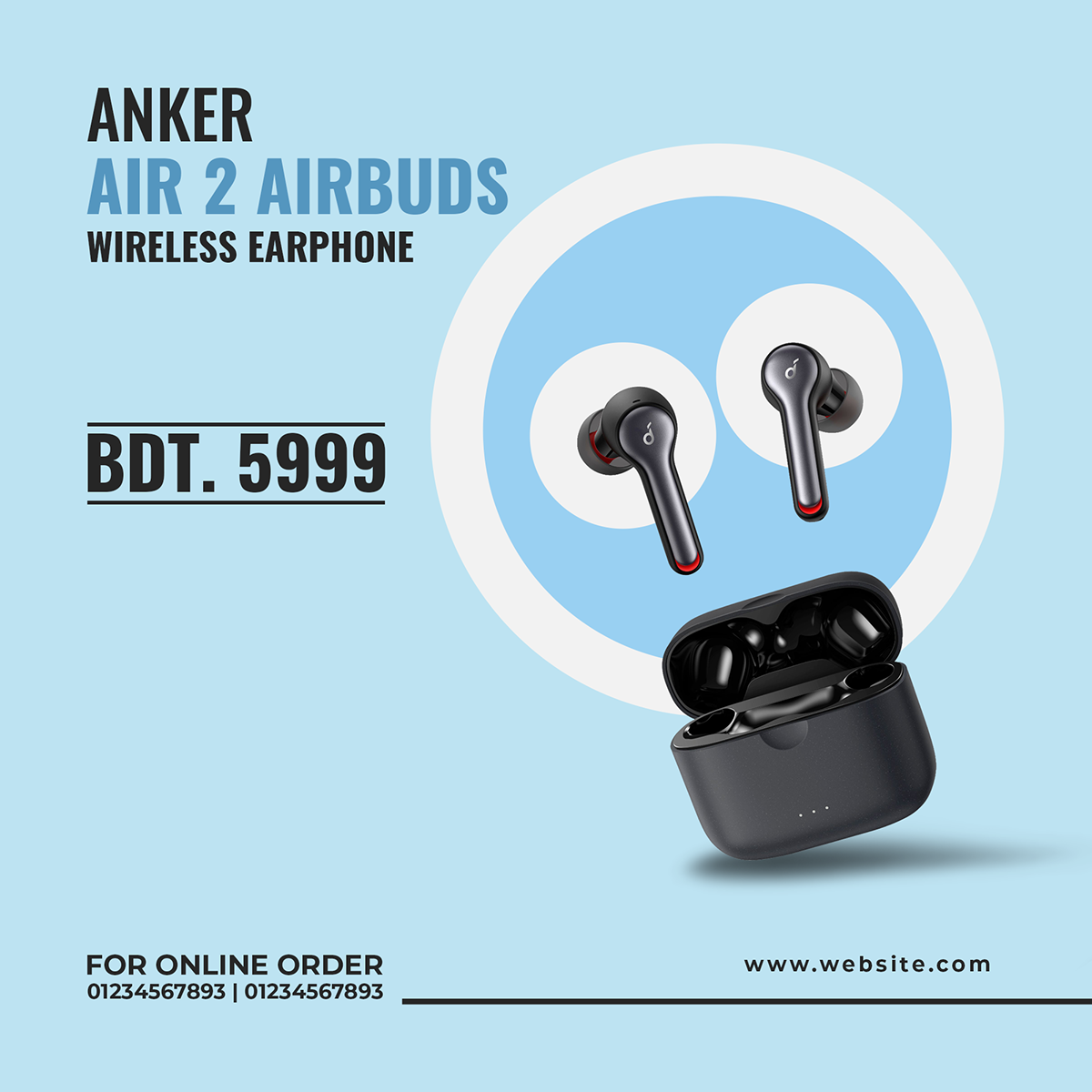 advertisement Earbuds earphone electronic Gadget headphone headset Instagram Post microphone Social Post