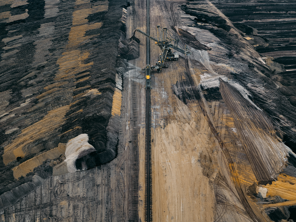 Aerial coal fine art germany industry lignite Mining Photography 
