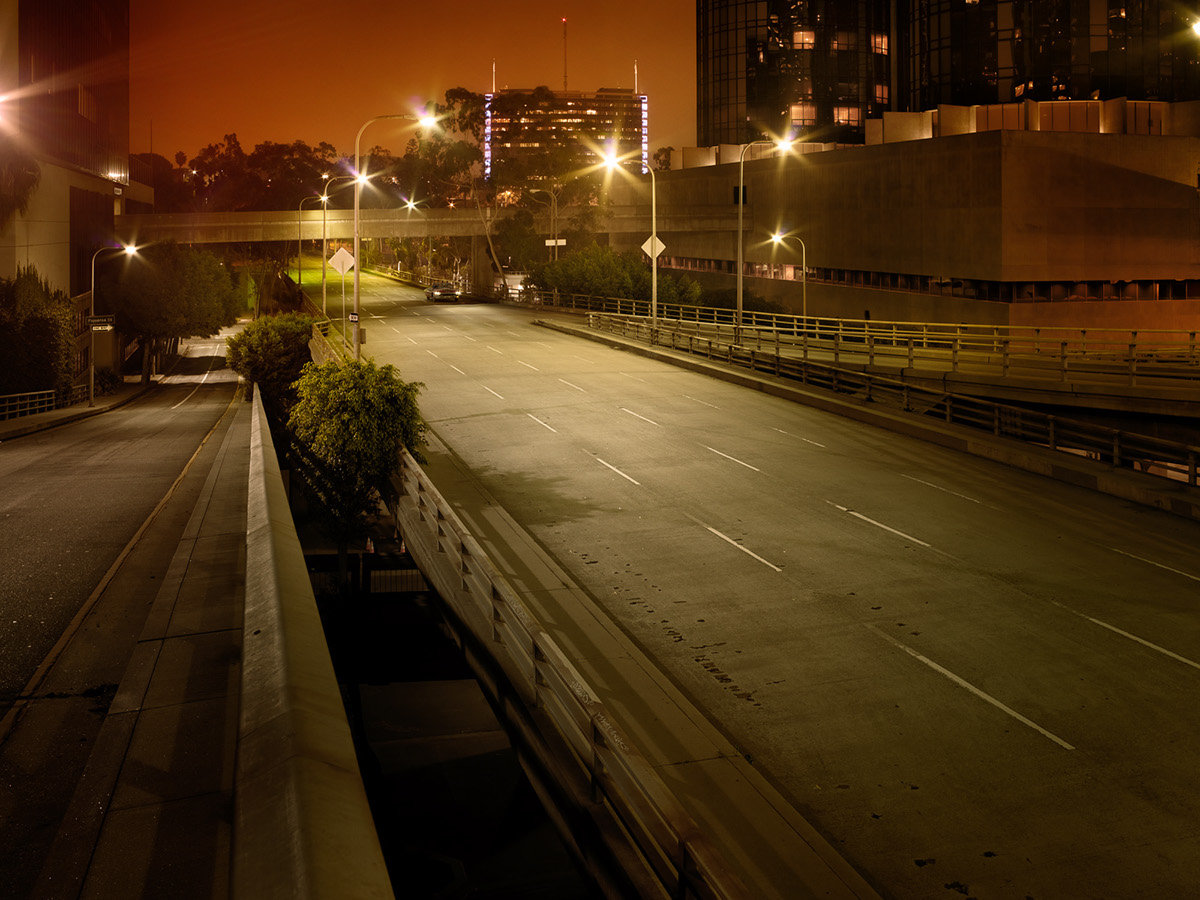 CGI automotive   car Urban night Landscape Los Angeles environment vintage Motor trnsportation