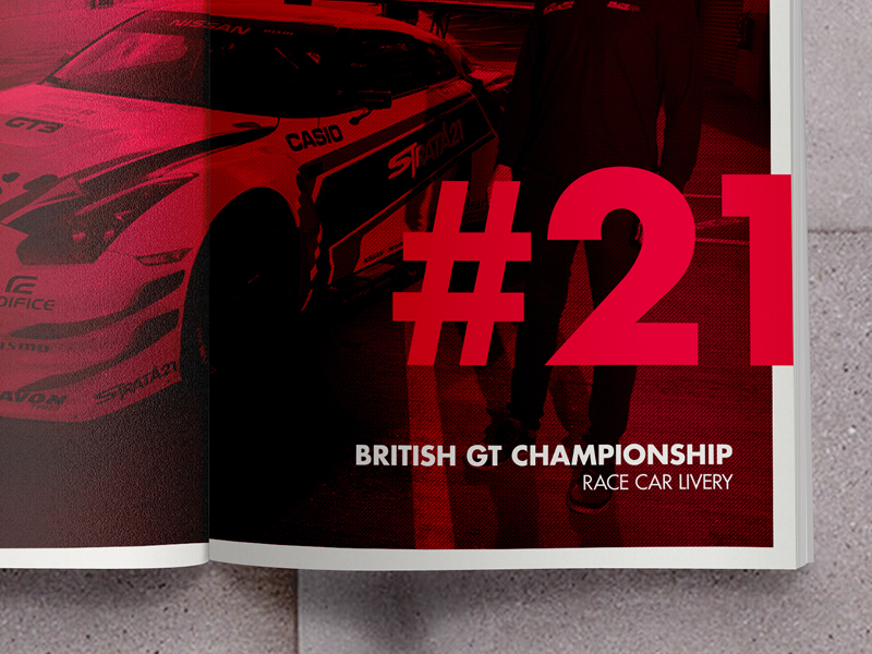 Motorsport brochure magazine photo Racing car Cars cover re design editorial