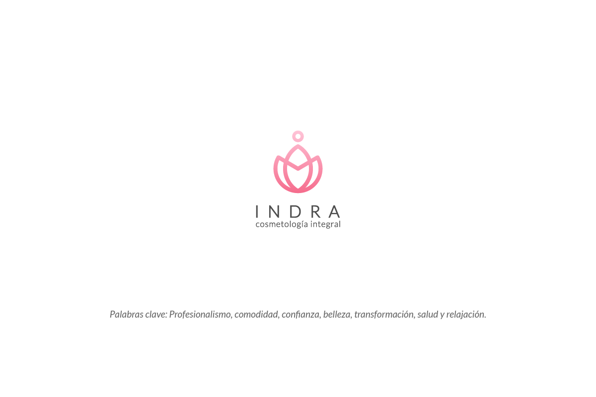 cosmetologia logo Logotipo branding  facebook diseño makeup Spa masaje indra