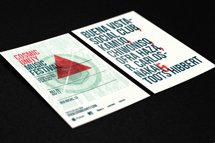 Adobe Portfolio world music festival  typography Poster Design  itunes World Music festival Red Rocks Park