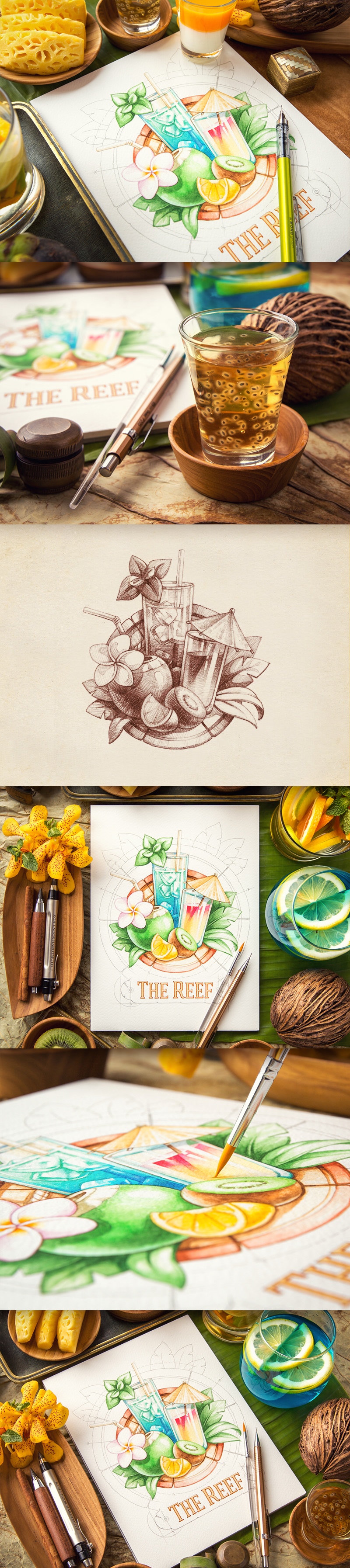 sketch logo Logotype Food  identity meat Fruit wood Spa flower leaf paper ID type bar