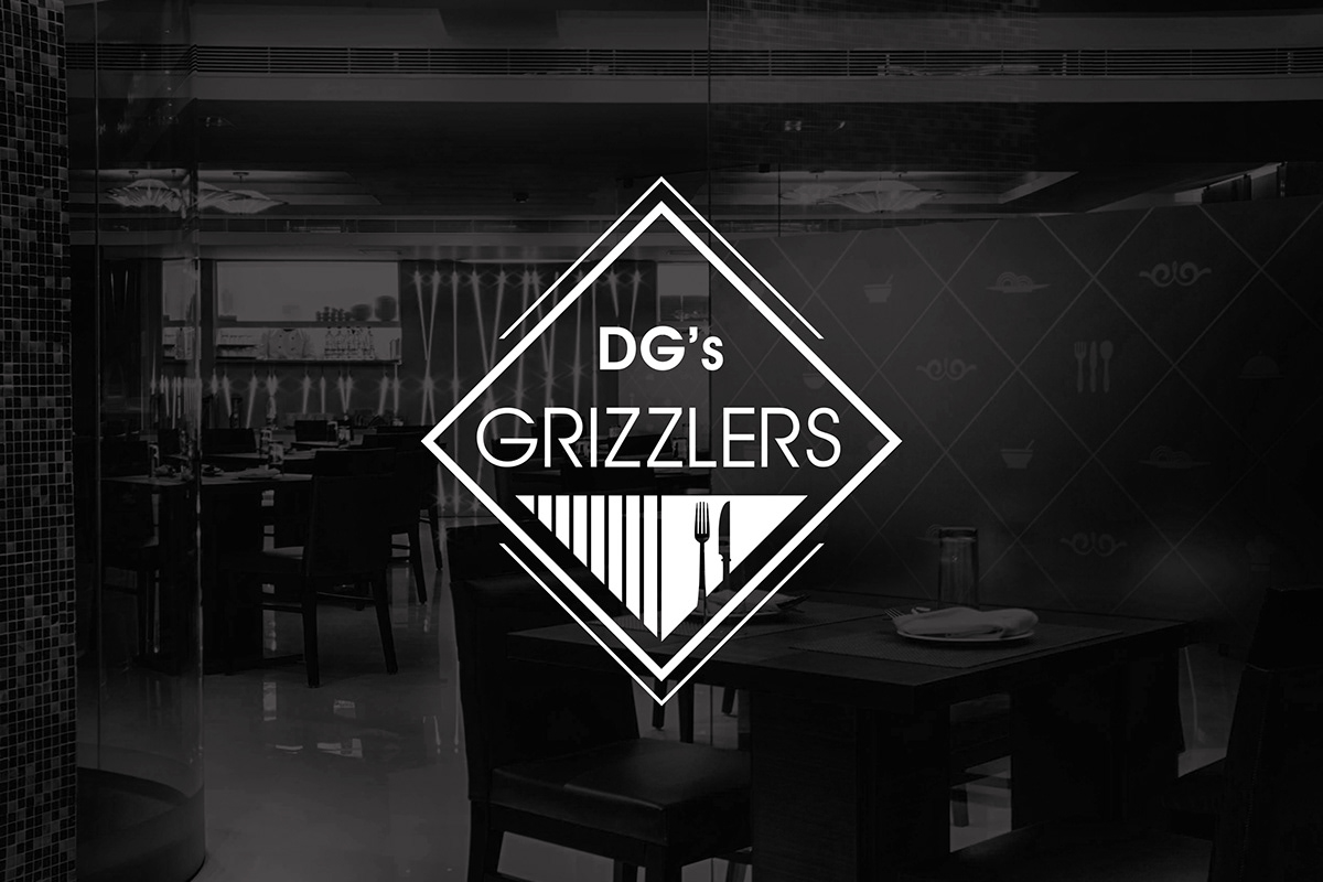 restaurant grill sizzler logo environmental design