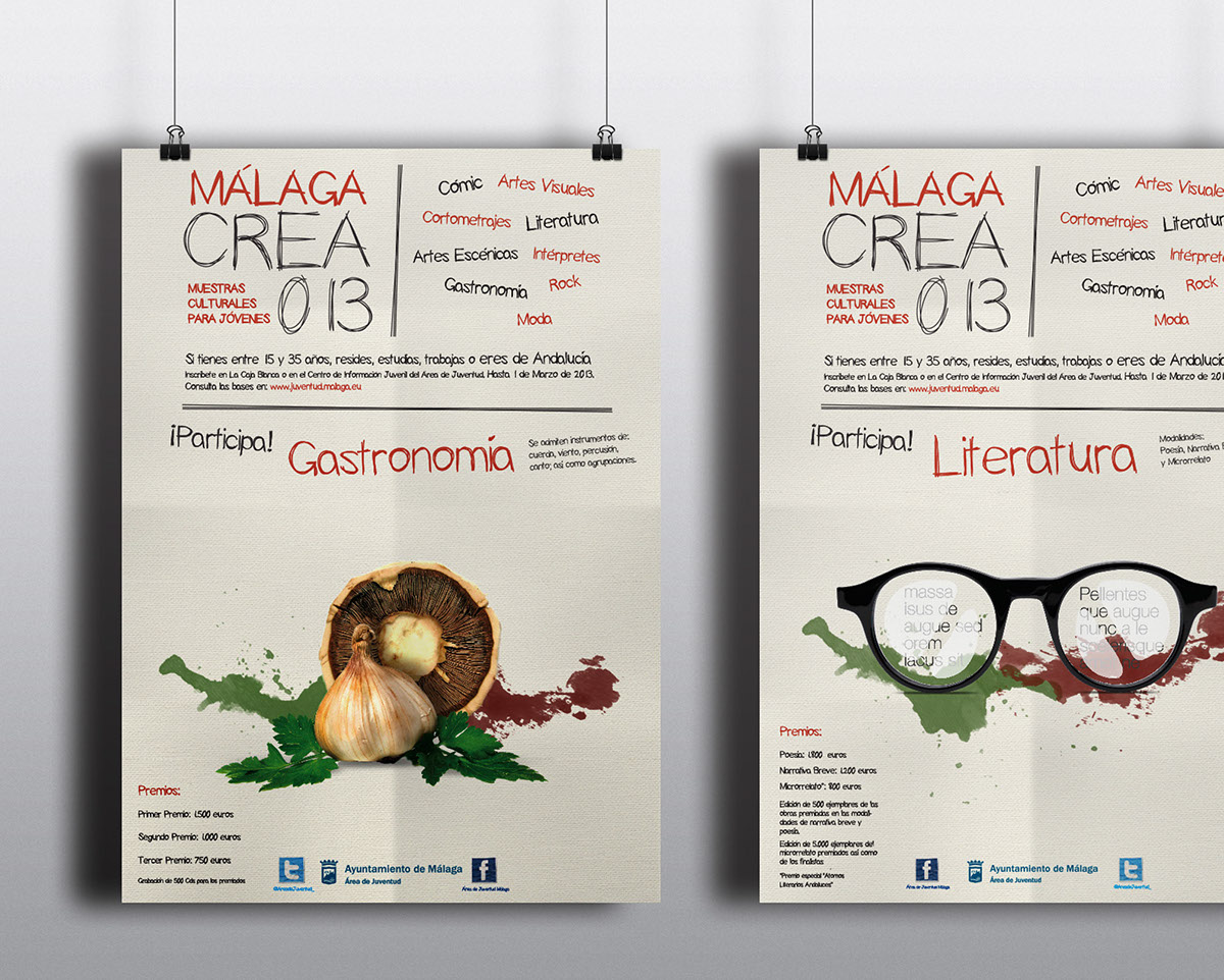 diseño gráfico campaña gráfica certamen Concurso malaga