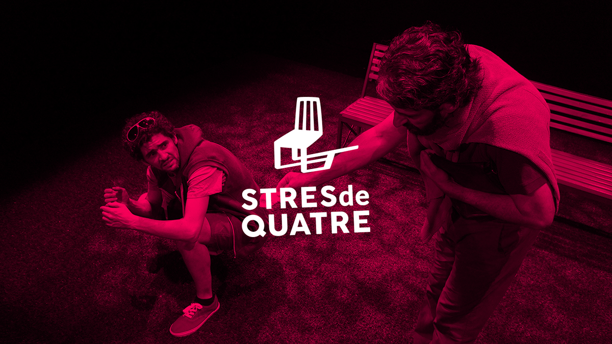 design logo brand marca teatro Theatre comedy  chair stres stresdequatre