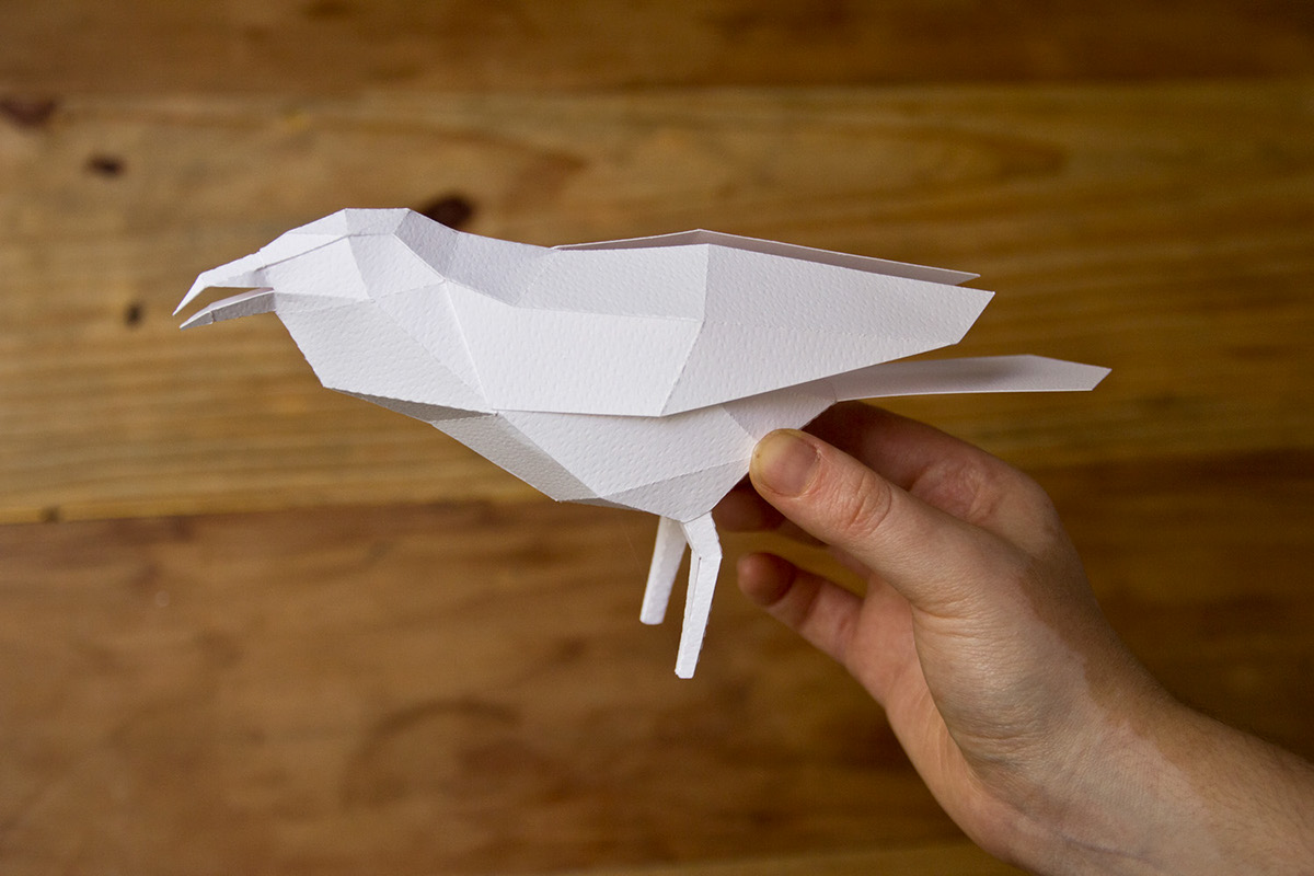 paper aviary paper birds st james dn&co aves papel Collaboration London Exhibition