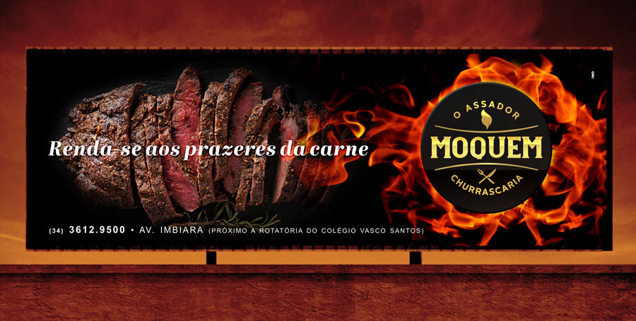 logo Logotype marca design brand Logotipo Brasil Brazil tutom graphic Steak House restaurant Food  meat fire