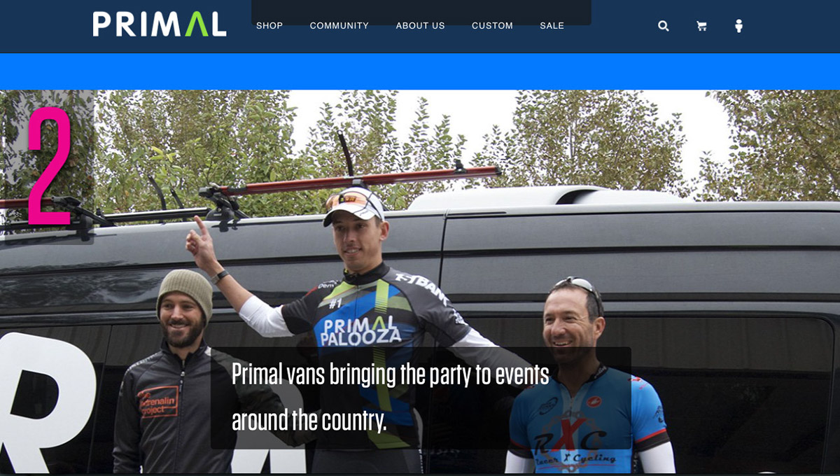 year in review parallax web page