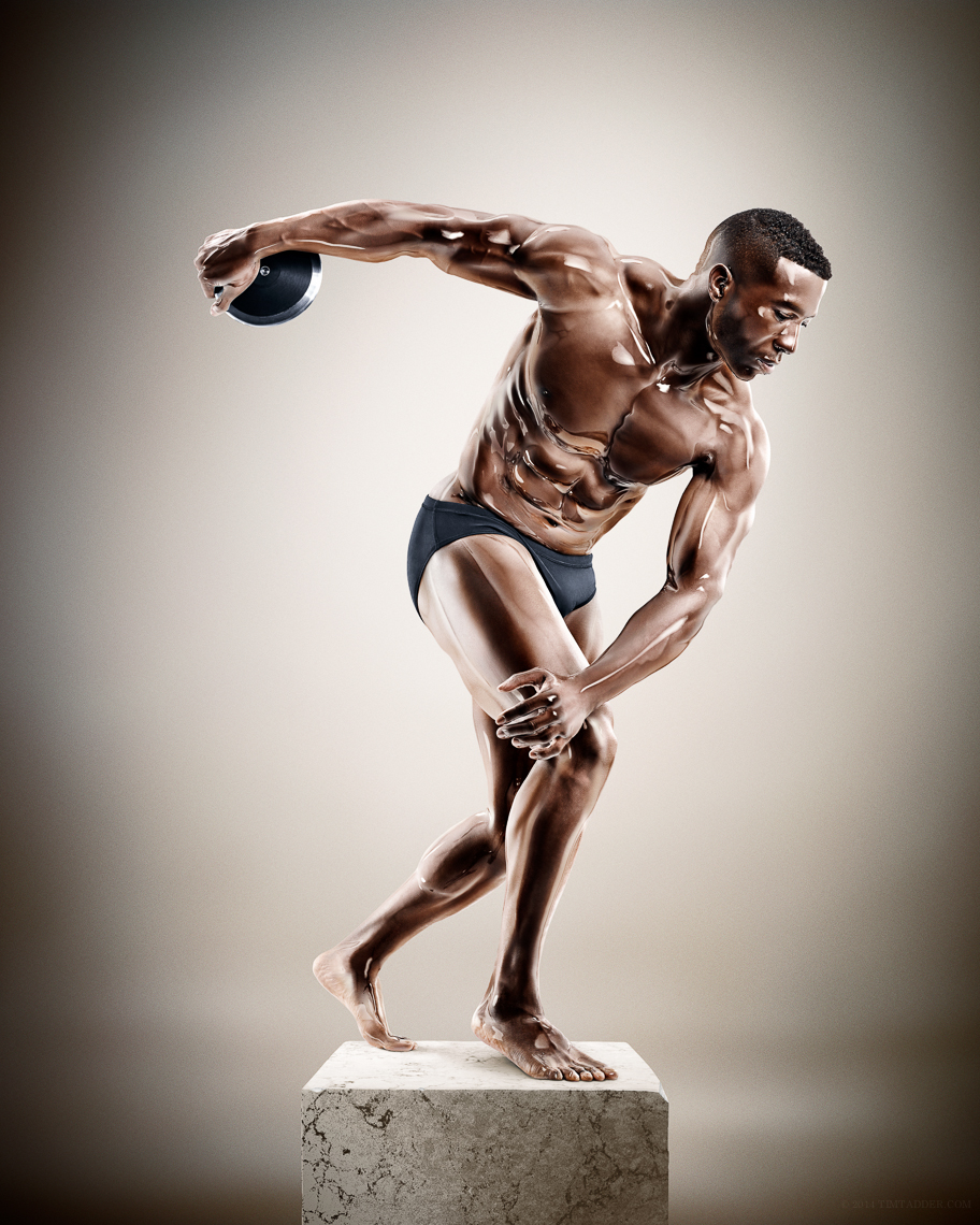 Adobe Portfolio skin plastic statues athletes athlete sports art sculpture heros glass skin technique Tadder girotto tatter Olympics