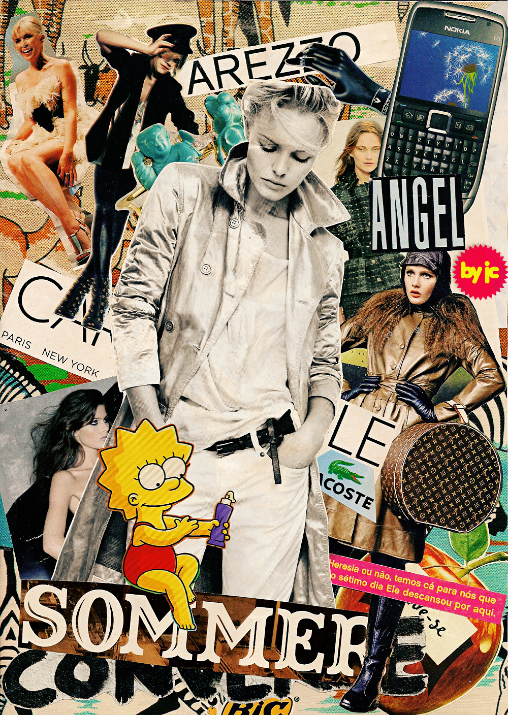 Fashion  collage collages  colagens  moda  marcas   logomania consumo  mulher  arte  colagens manuais  Papel