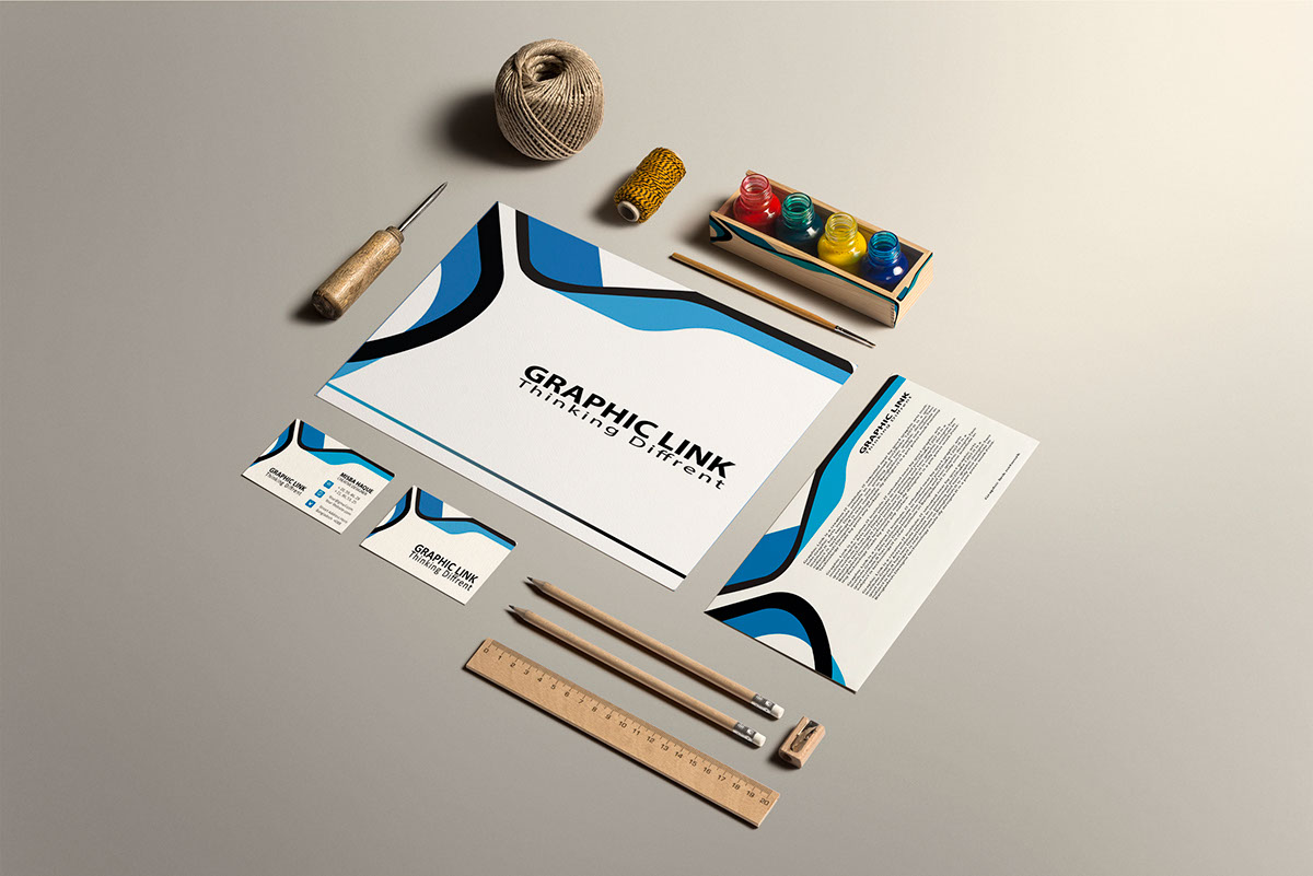 baranding stationary graphic attractive