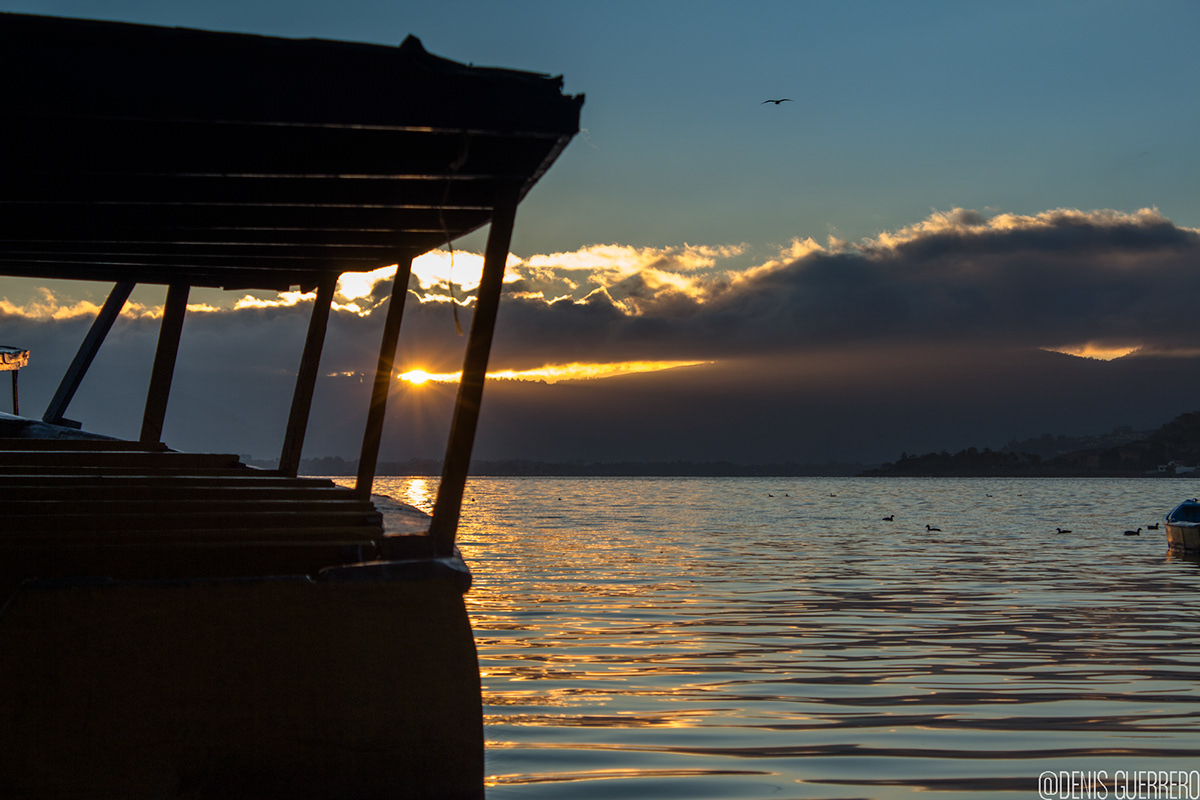 Amatitla lake Guatemala Sunrise fishing
