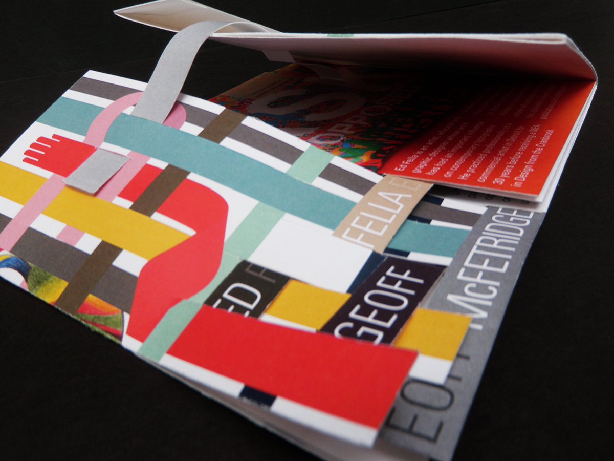 Geoff McFetridge ed fella brochure creative print weave colorful