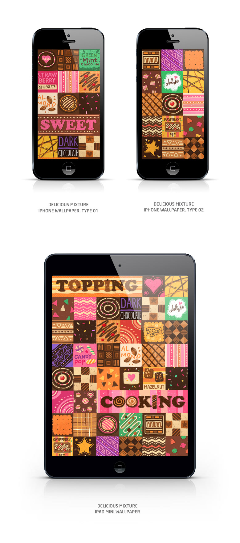 Sweet Topping Cooking design recipe Cooky YOON design graphic pattern