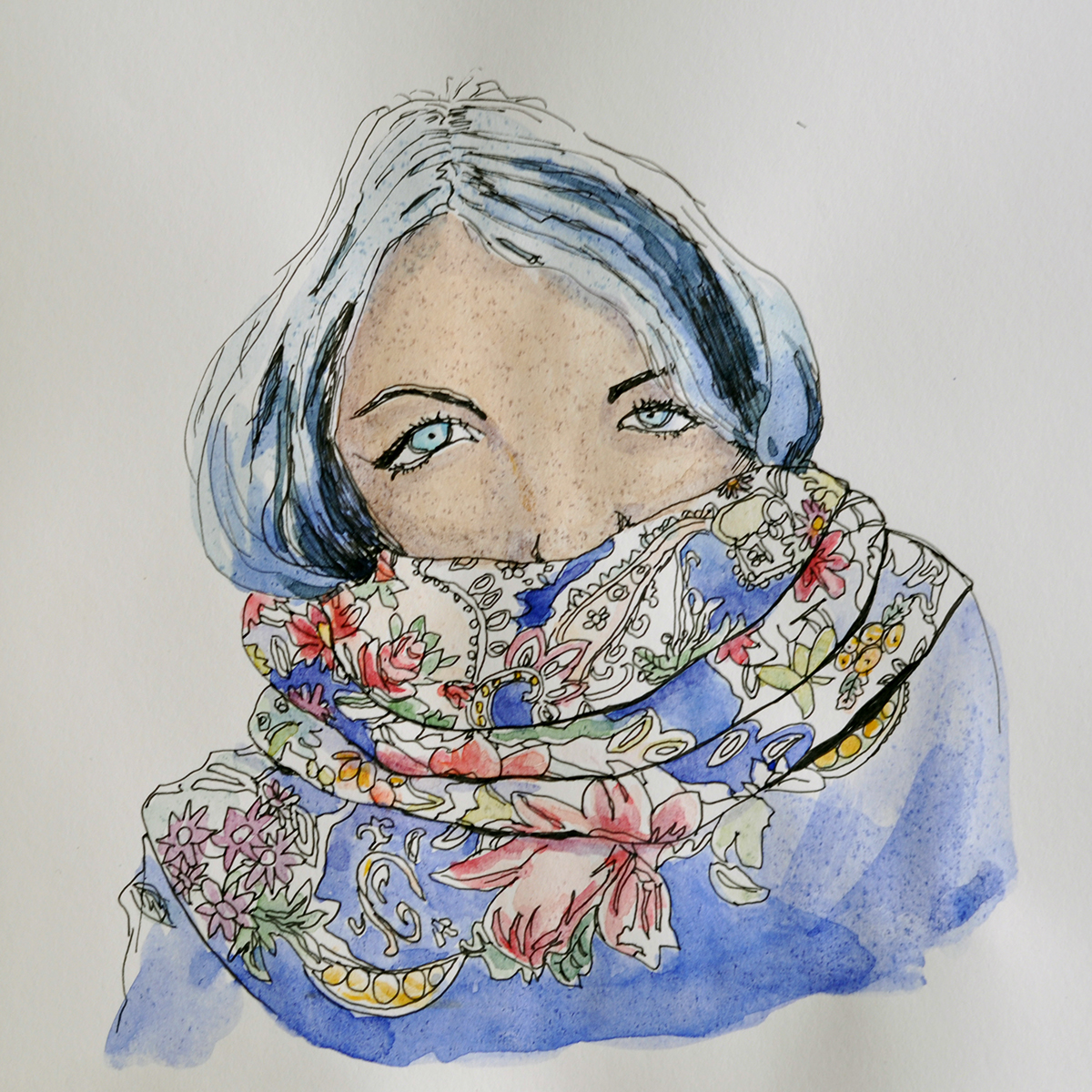 #Frost russianstole russianpalantine #scarf girl winter cold pattern Wrap